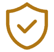 yellow badge with checkmark